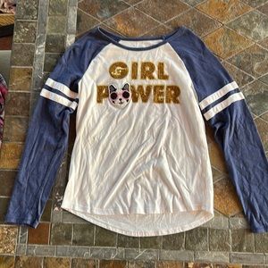 Justice French Bulldog baseball t-shirt